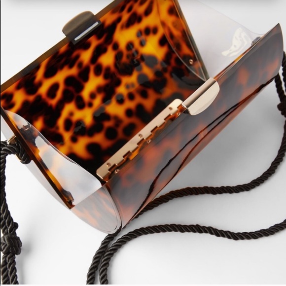 Zara methacrylate crossbody box bag - Picture 1 of 8